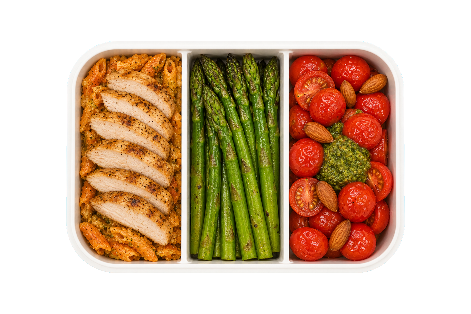 Pesto Garden Chicken with Lentil Pasta