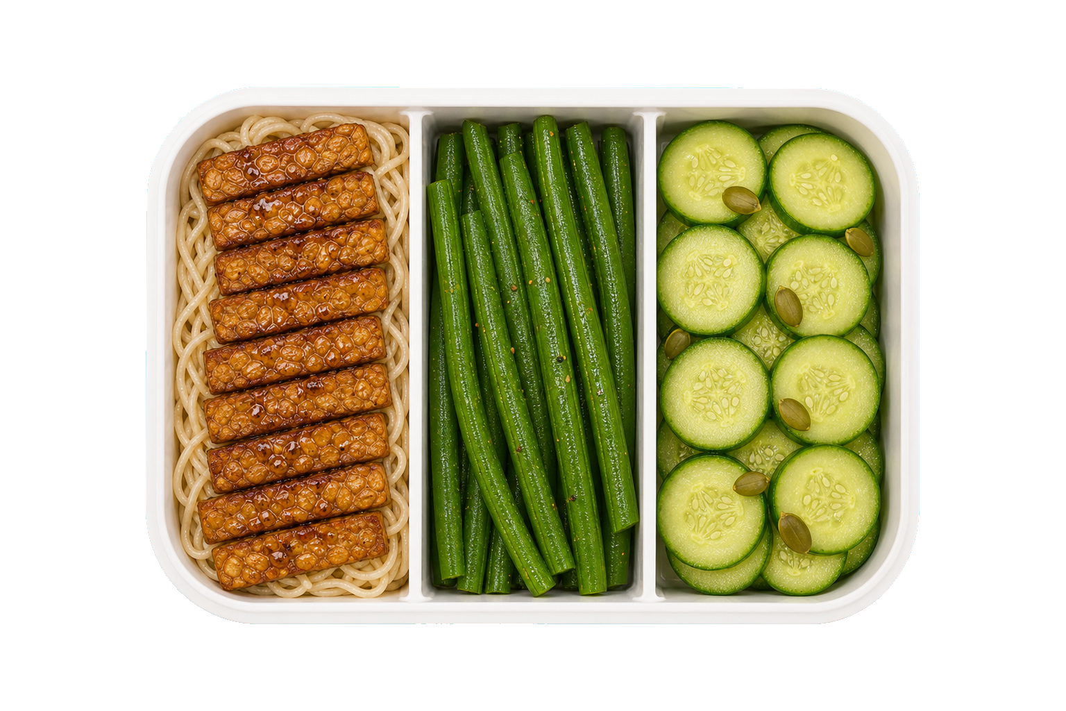 Thai Peanut Lime Tempeh with Rice Noodles