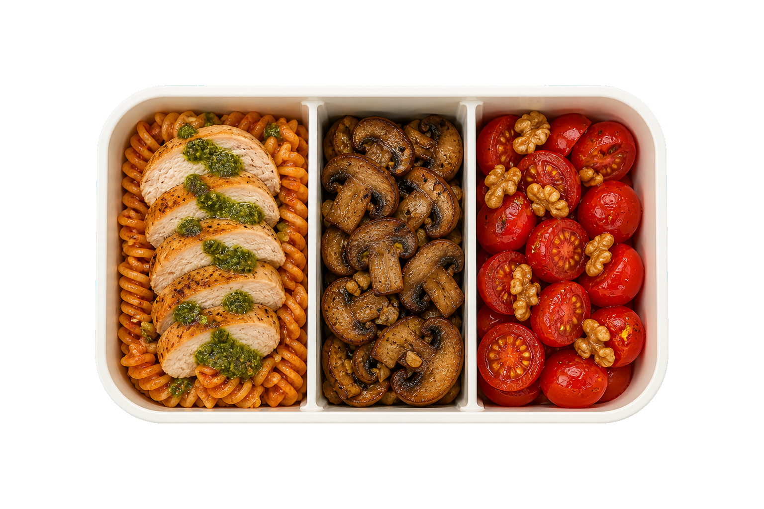 Tuscan Desk Chicken with Lentil Pasta