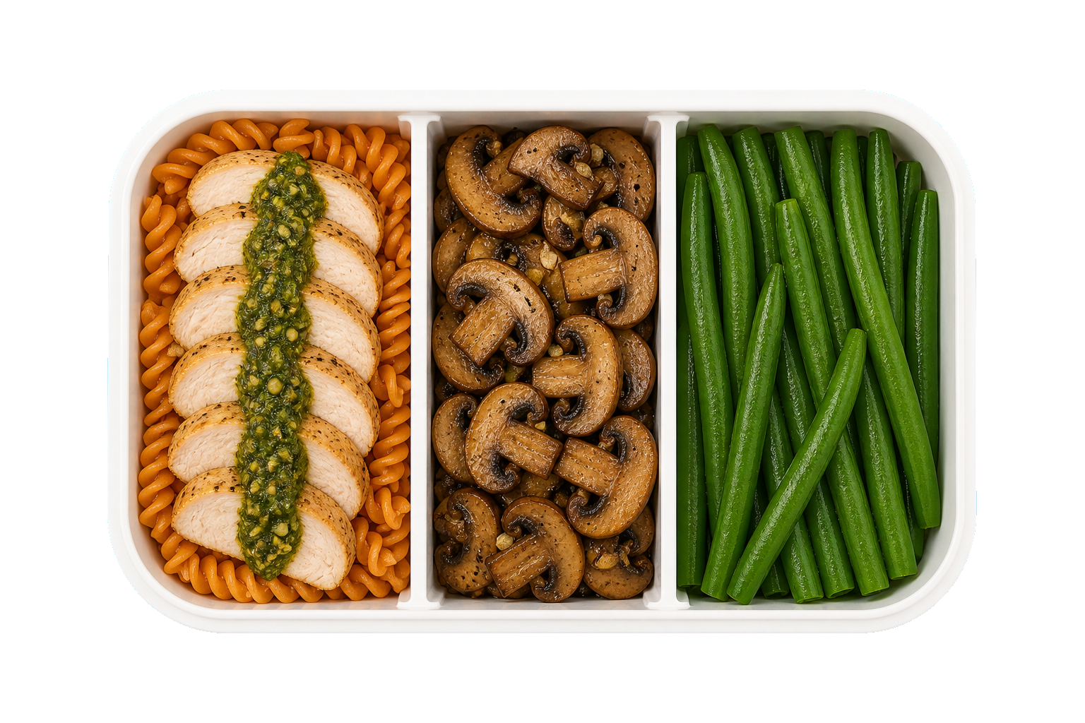 Tuscan Desk Chicken with Lentil Pasta