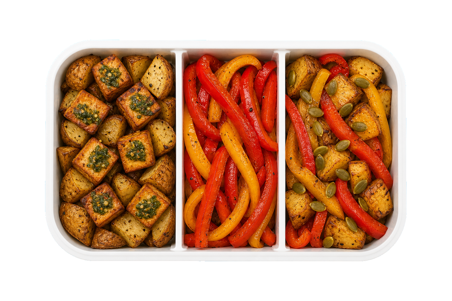 Tofu with Potato and Peppers