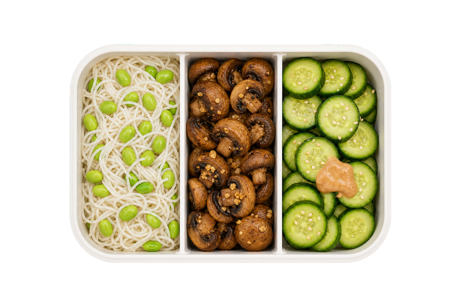 Sesame Soba Box Edamame with Rice Noodles