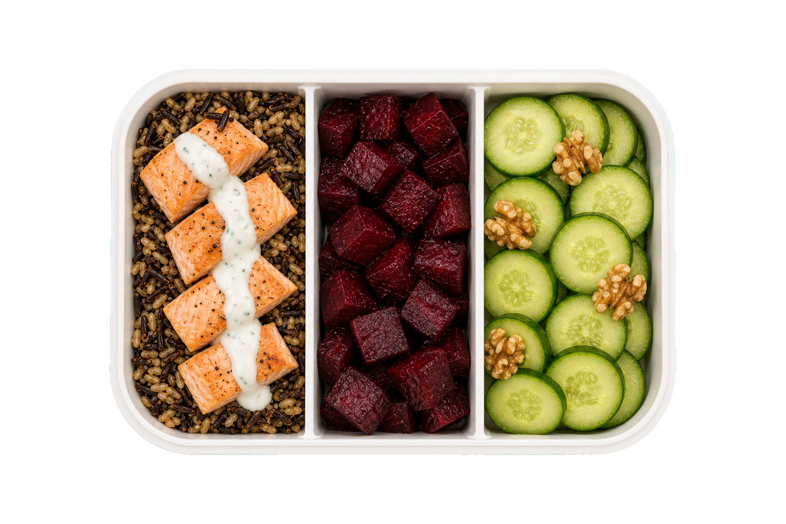 Salmon Beet Wild Rice