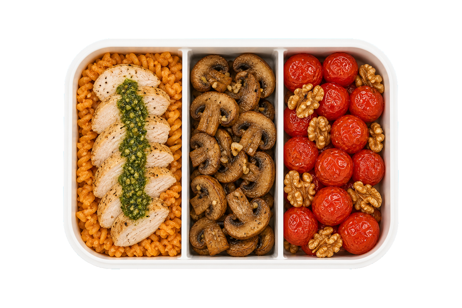 Tuscan Desk Chicken with Lentil Pasta