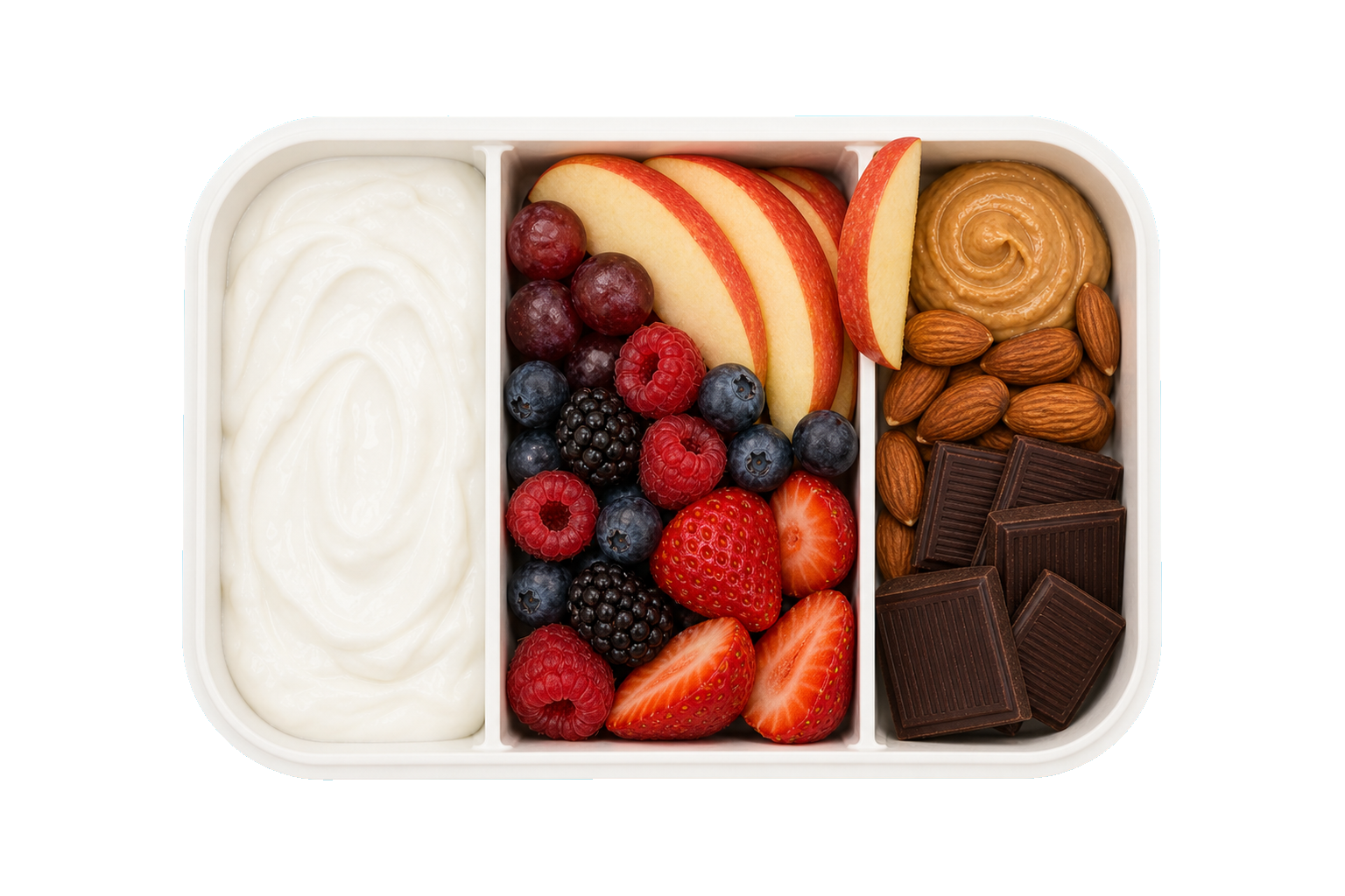 Protein Bites Greek Yogurt with mixed berries