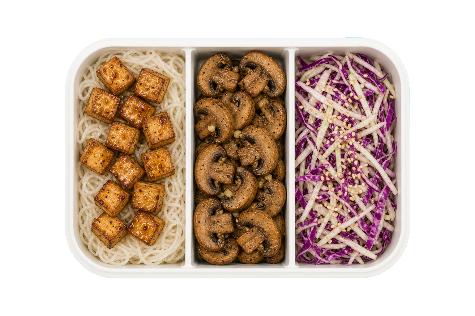Korean Market Tofu with Rice Noodles