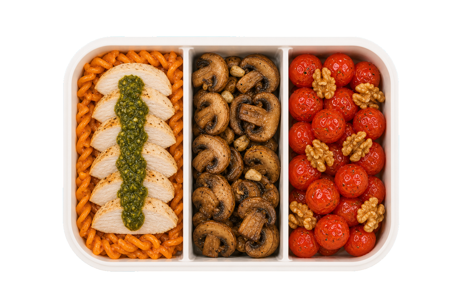 Tuscan Desk Chicken with Lentil Pasta