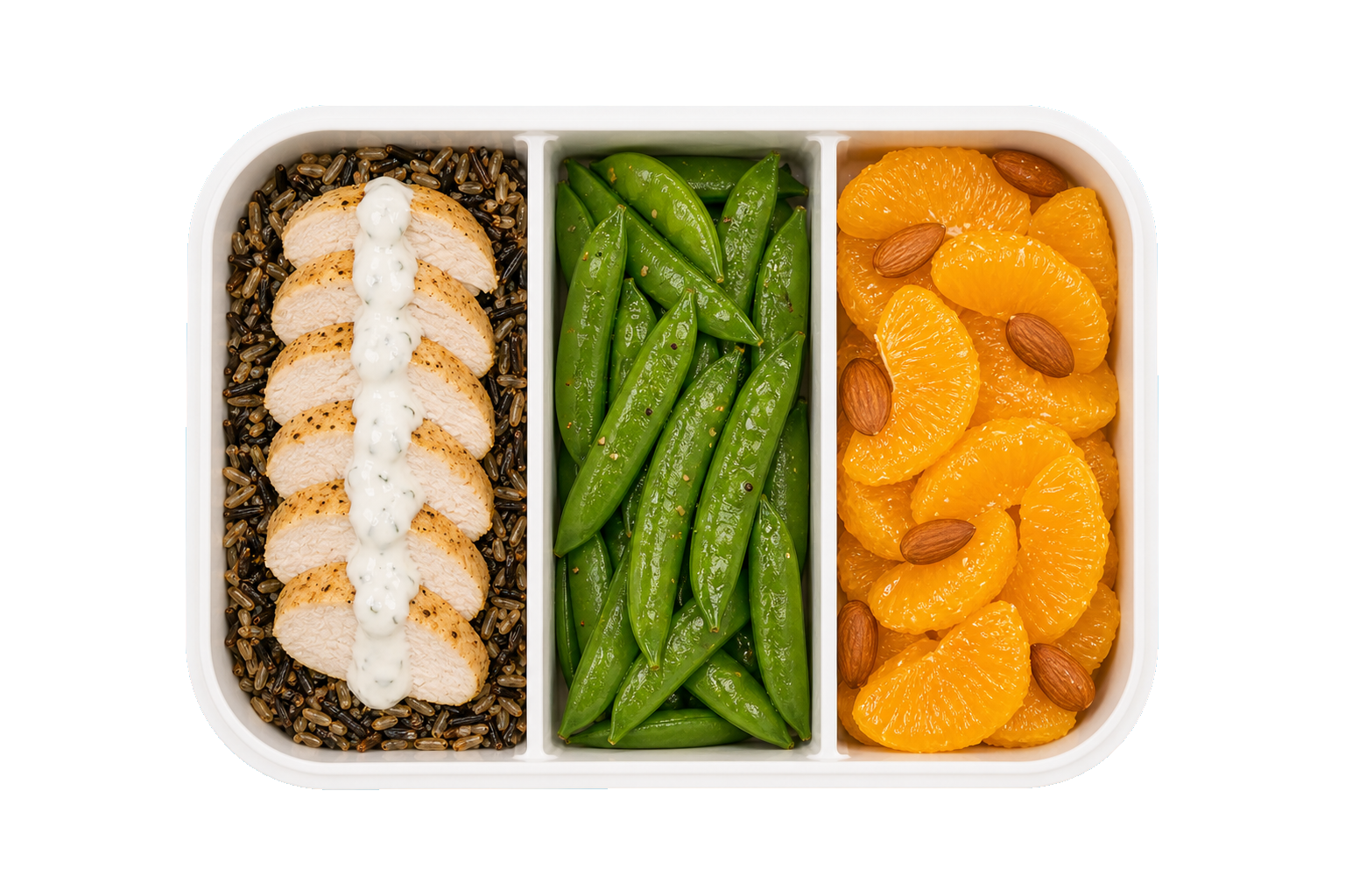 Chicken Orange Snap with Wild Rice