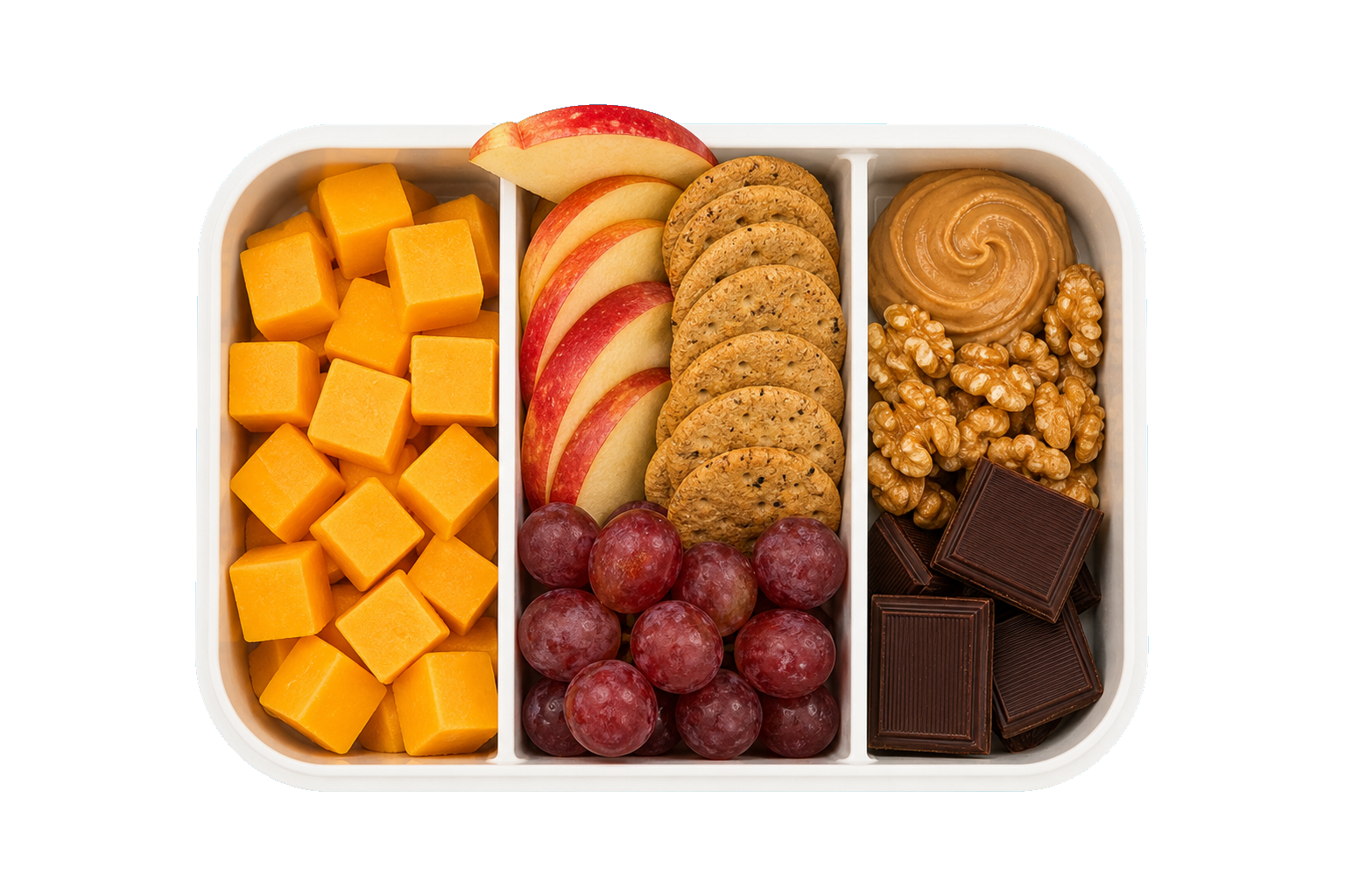 Apple Cheddar Park Bites Cheddar with apple slices