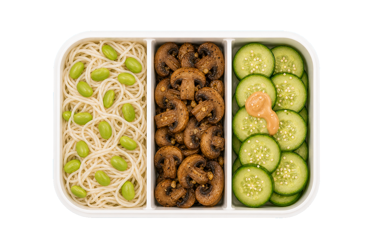 Sesame Soba Box Edamame with Rice Noodles