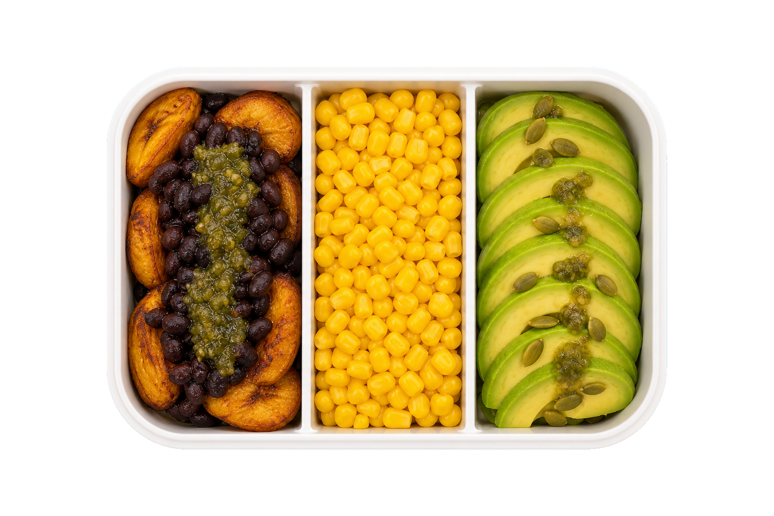 Caribbean Black Bean Plantain Lunch