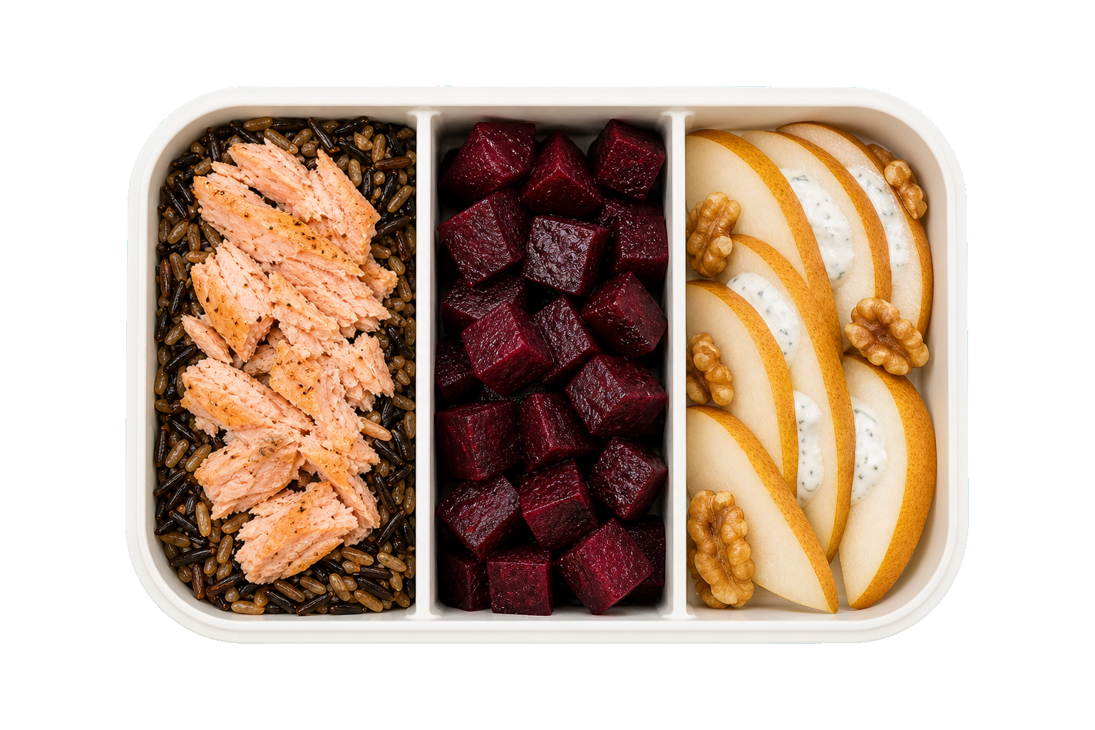 Nordic Salmon Beet Rice Dinner with Wild Rice