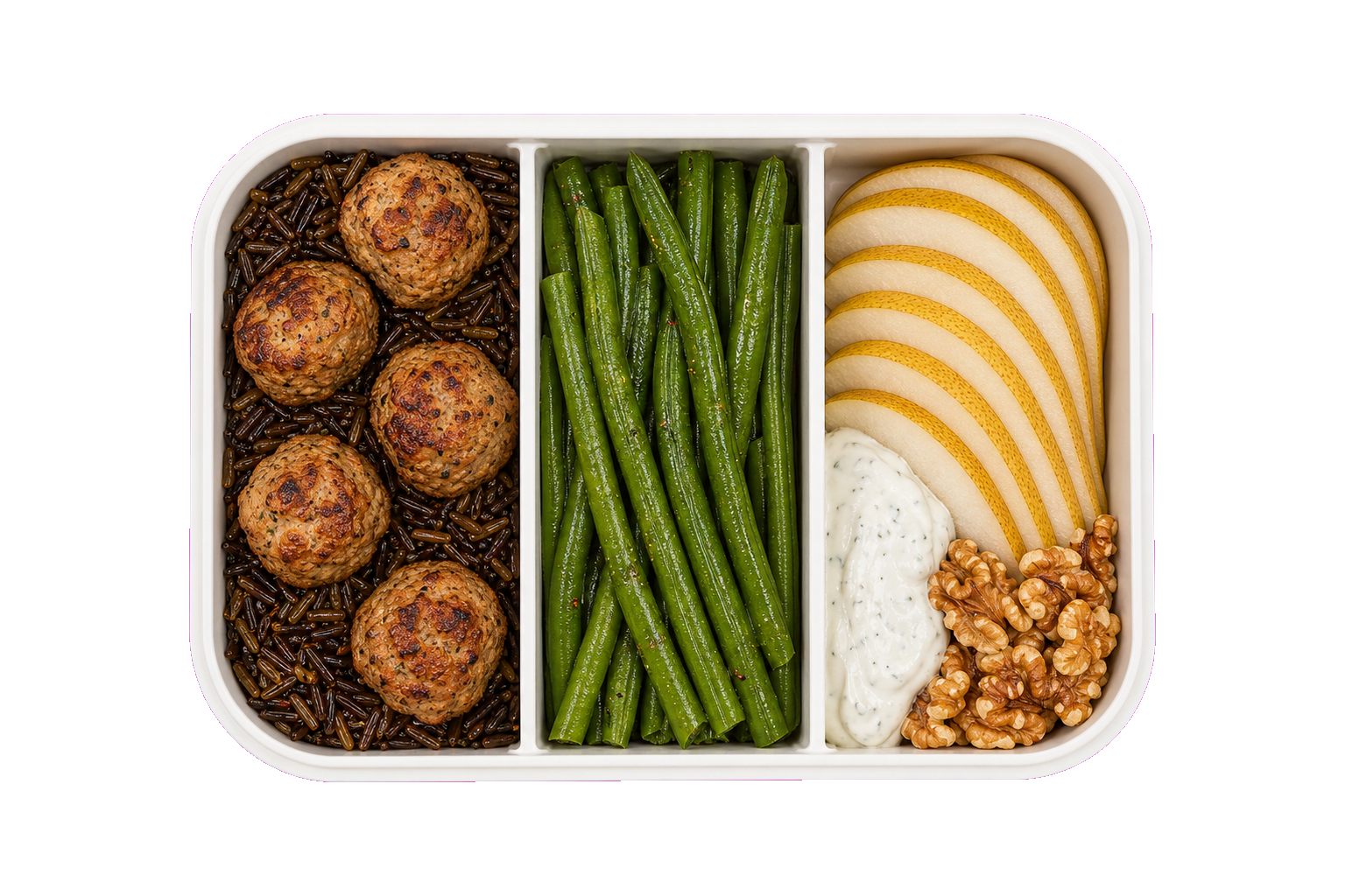 Turkey Pear Wild Rice Lunch