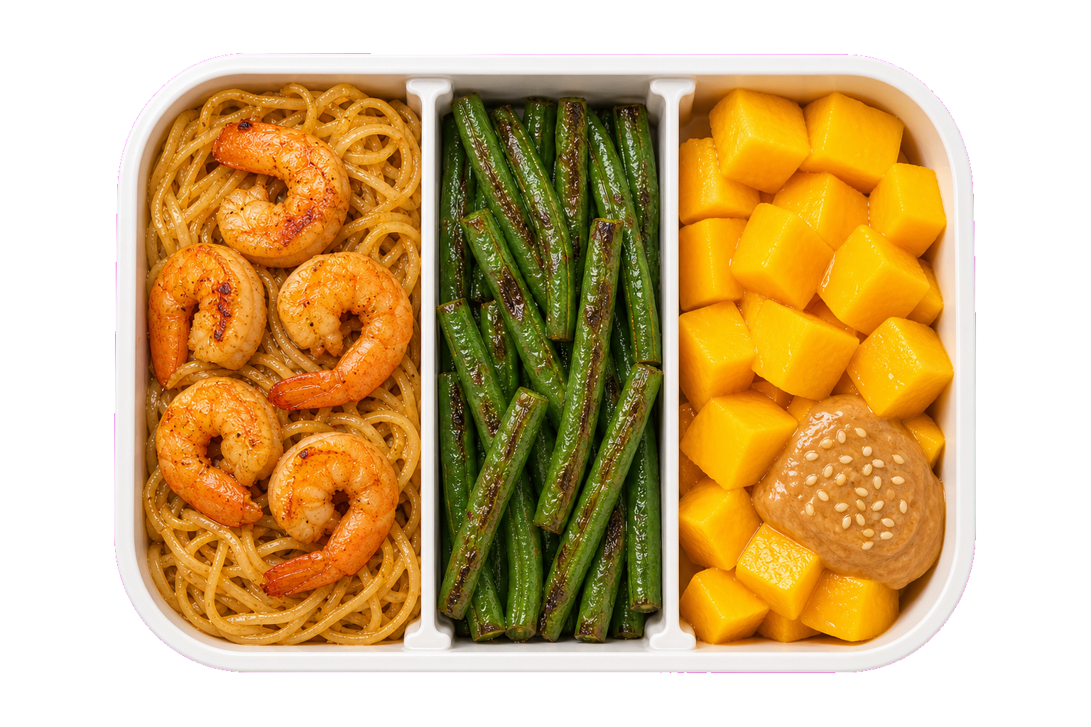 Thai Mango Shrimp Noodles Lunch with Rice Noodles