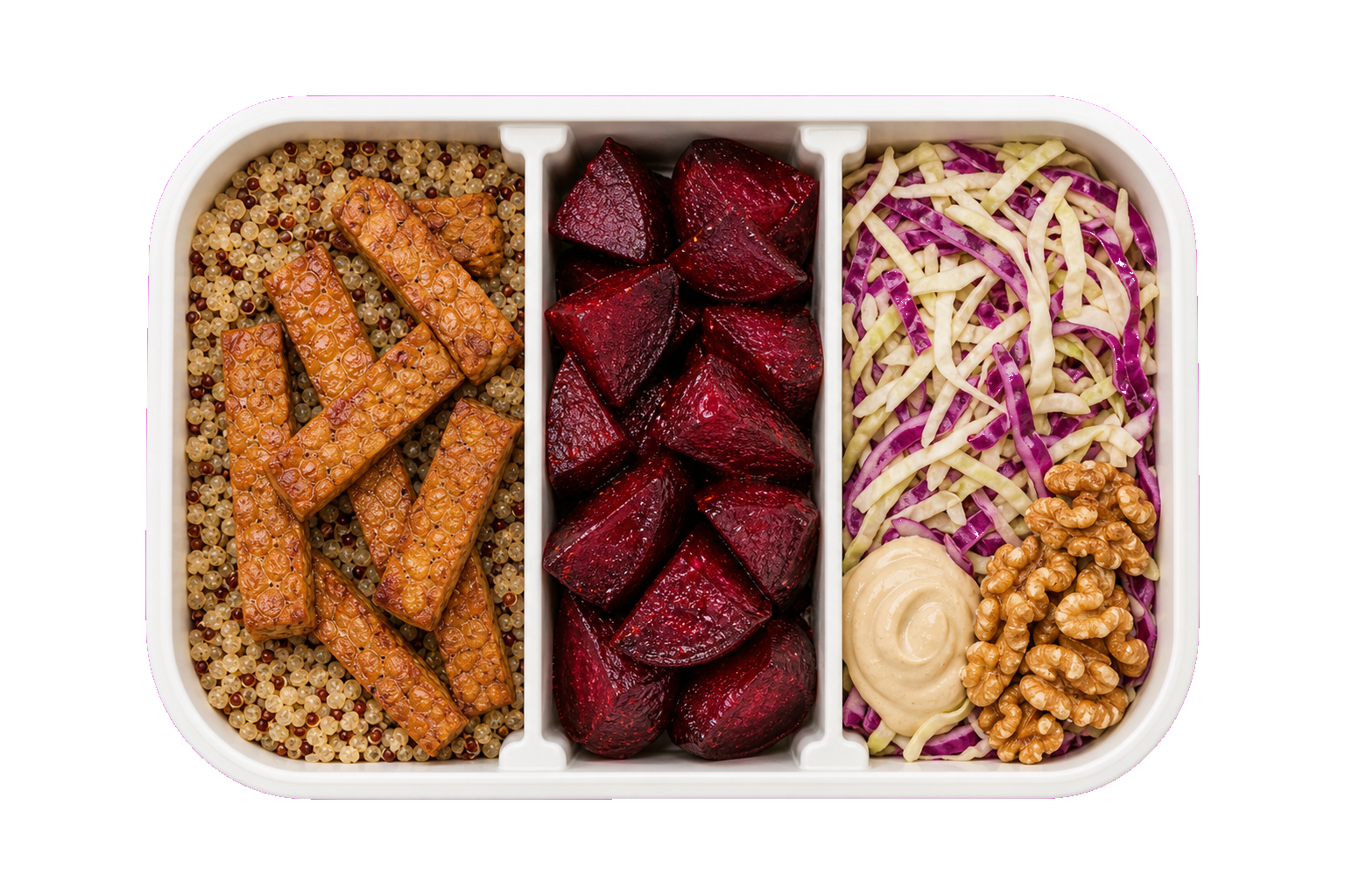 Tempeh Beet Quinoa Lunch