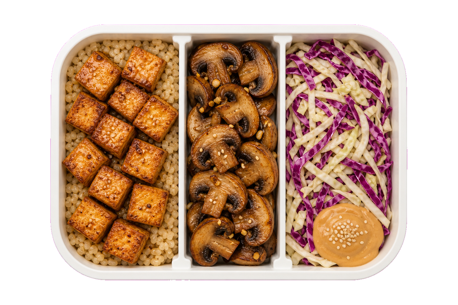 Korean Mushroom Tofu Rice with Brown Rice