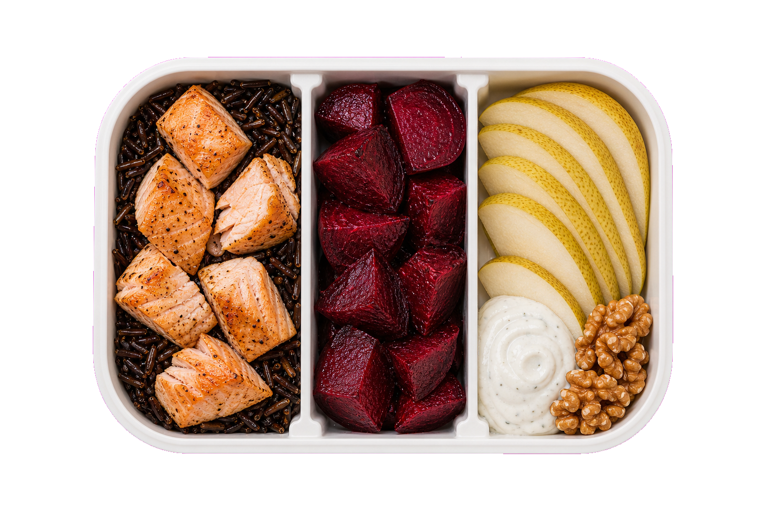 Nordic Salmon Beet Rice with Wild Rice