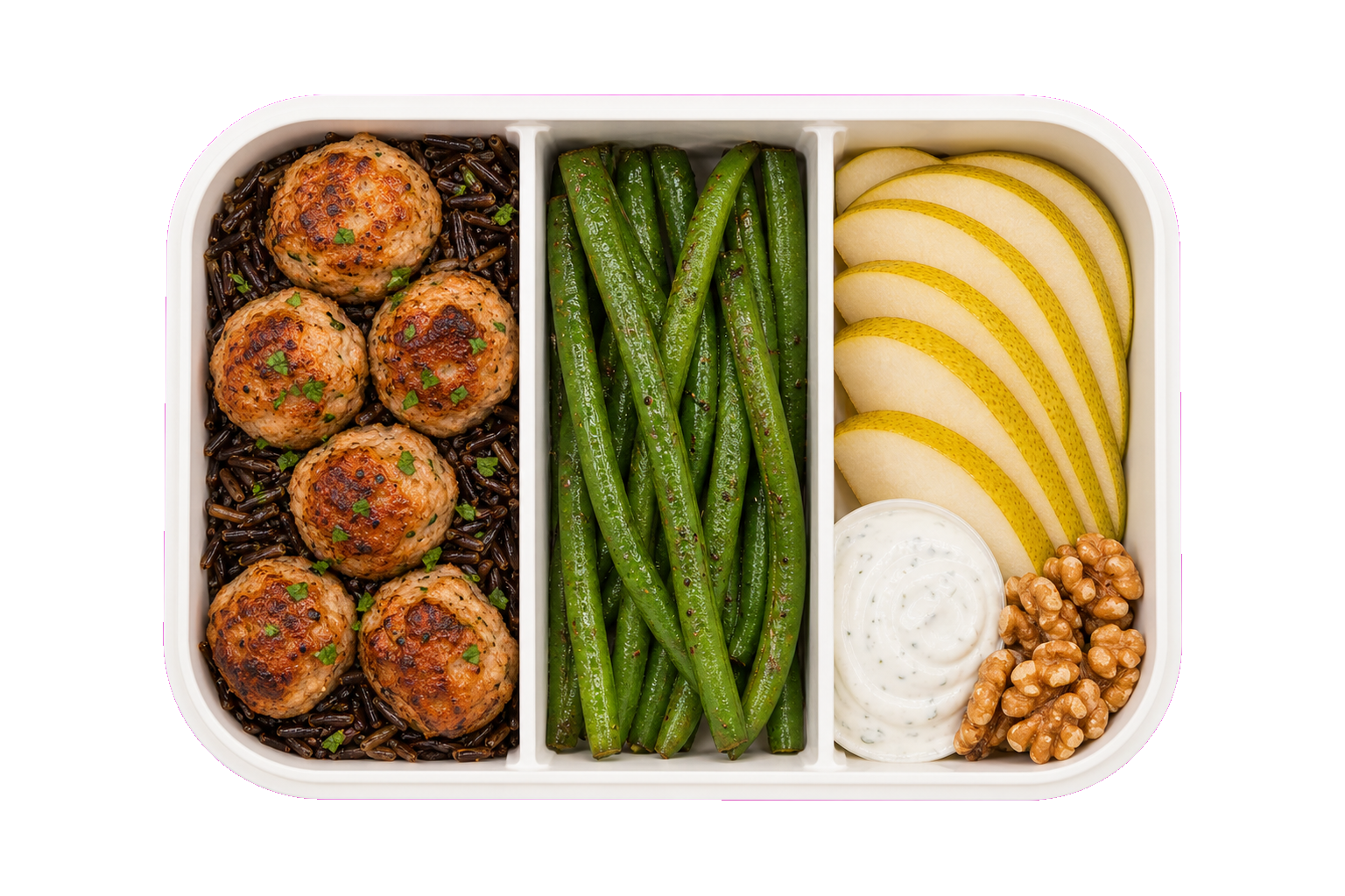 Turkey Pear Wild Rice Post-Gym Lunch