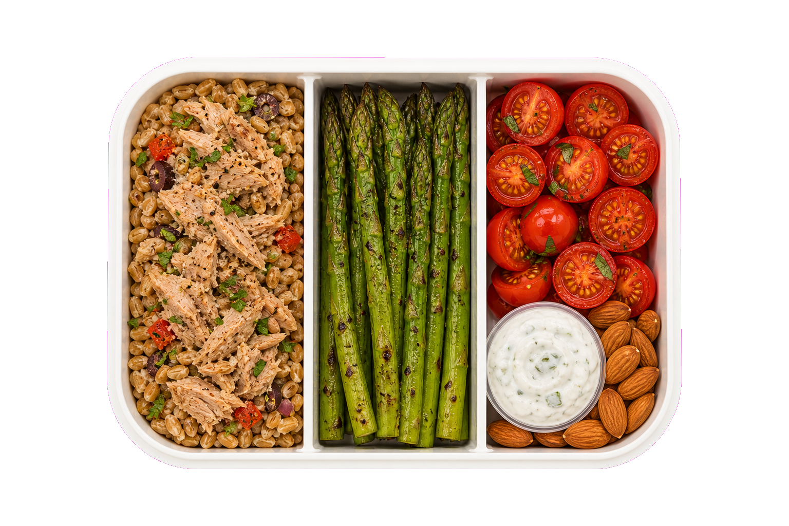 Mediterranean Tuna Farro Post-Gym Lunch
