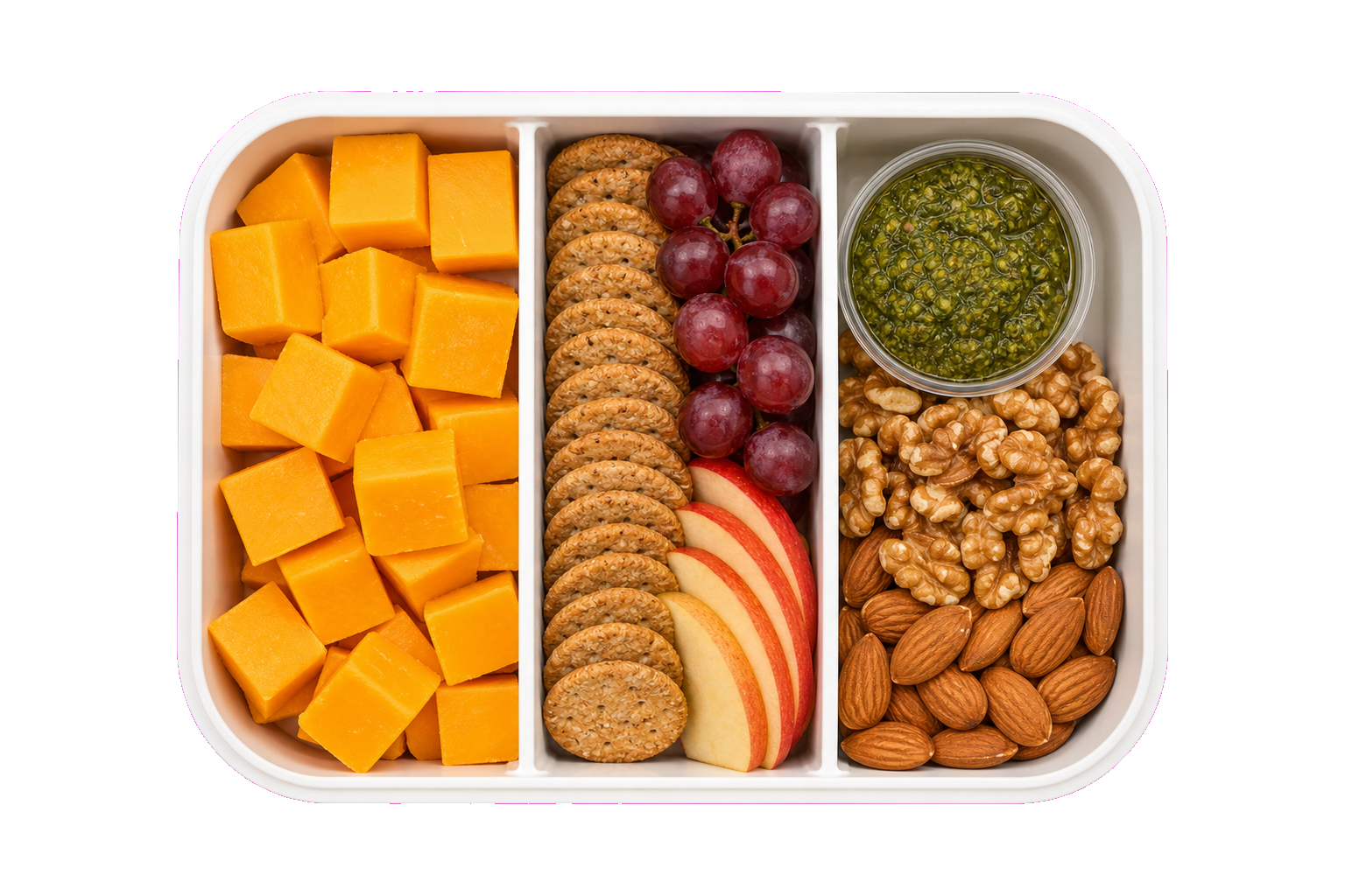 Cheese Stack Cheddar with Crackers