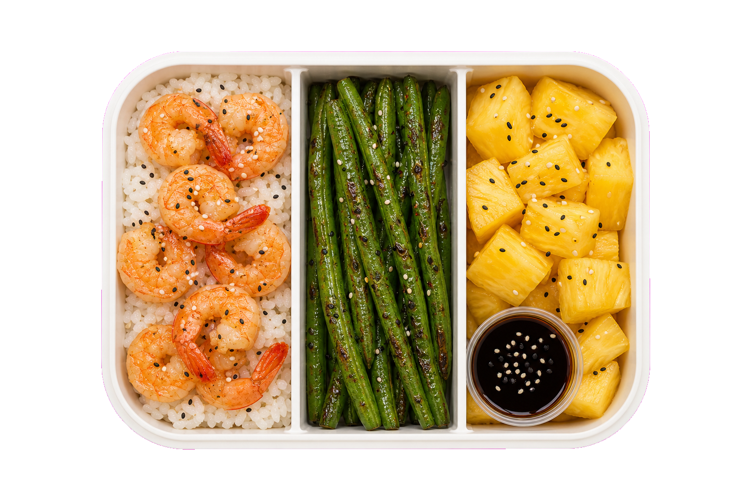 Shrimp Pineapple Rice Post-Gym Lunch with Sushi Rice
