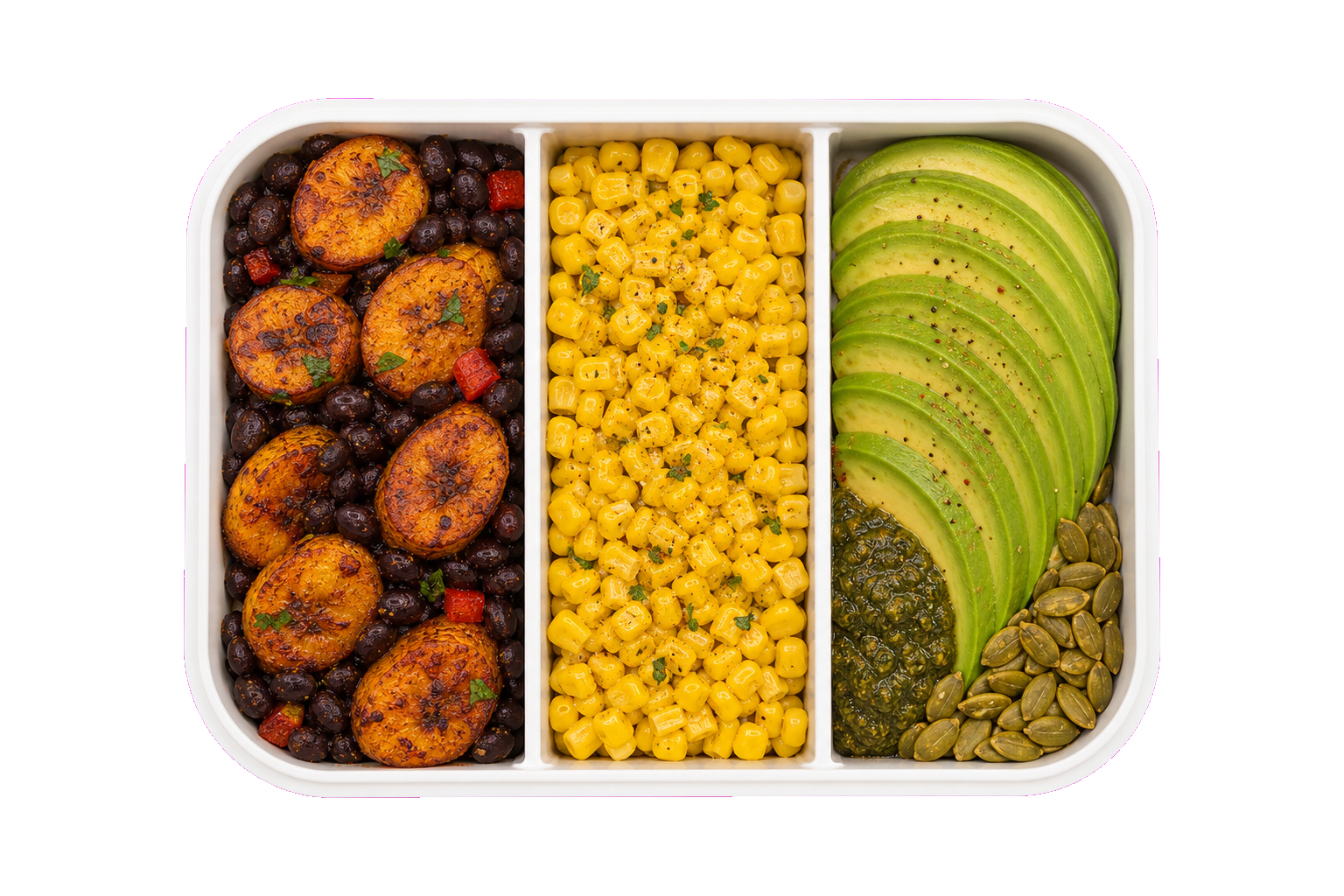 Caribbean Black Bean Plantain Post-Gym Lunch