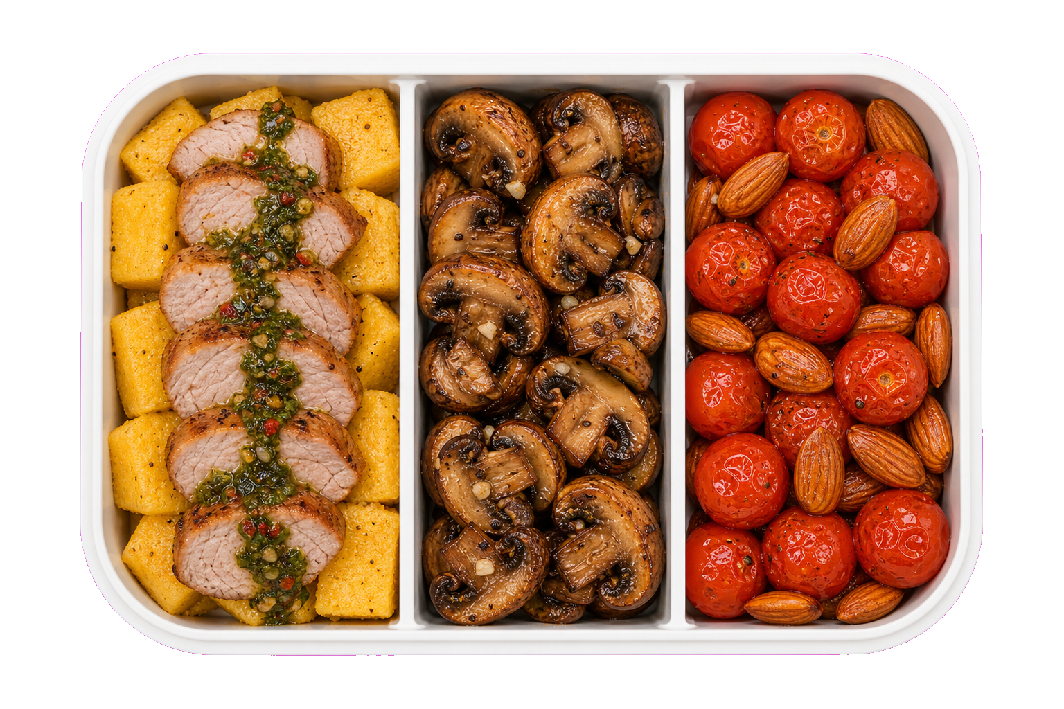 Pork Mushroom Polenta