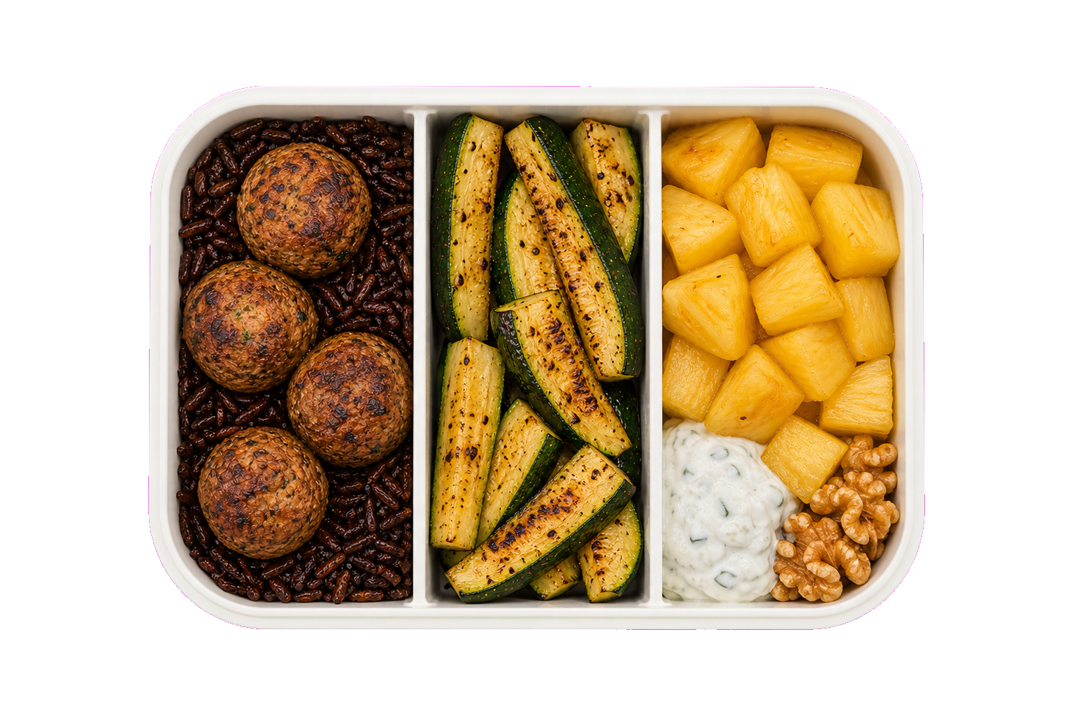 Turkey Zucchini Pineapple Wild Rice Lunch