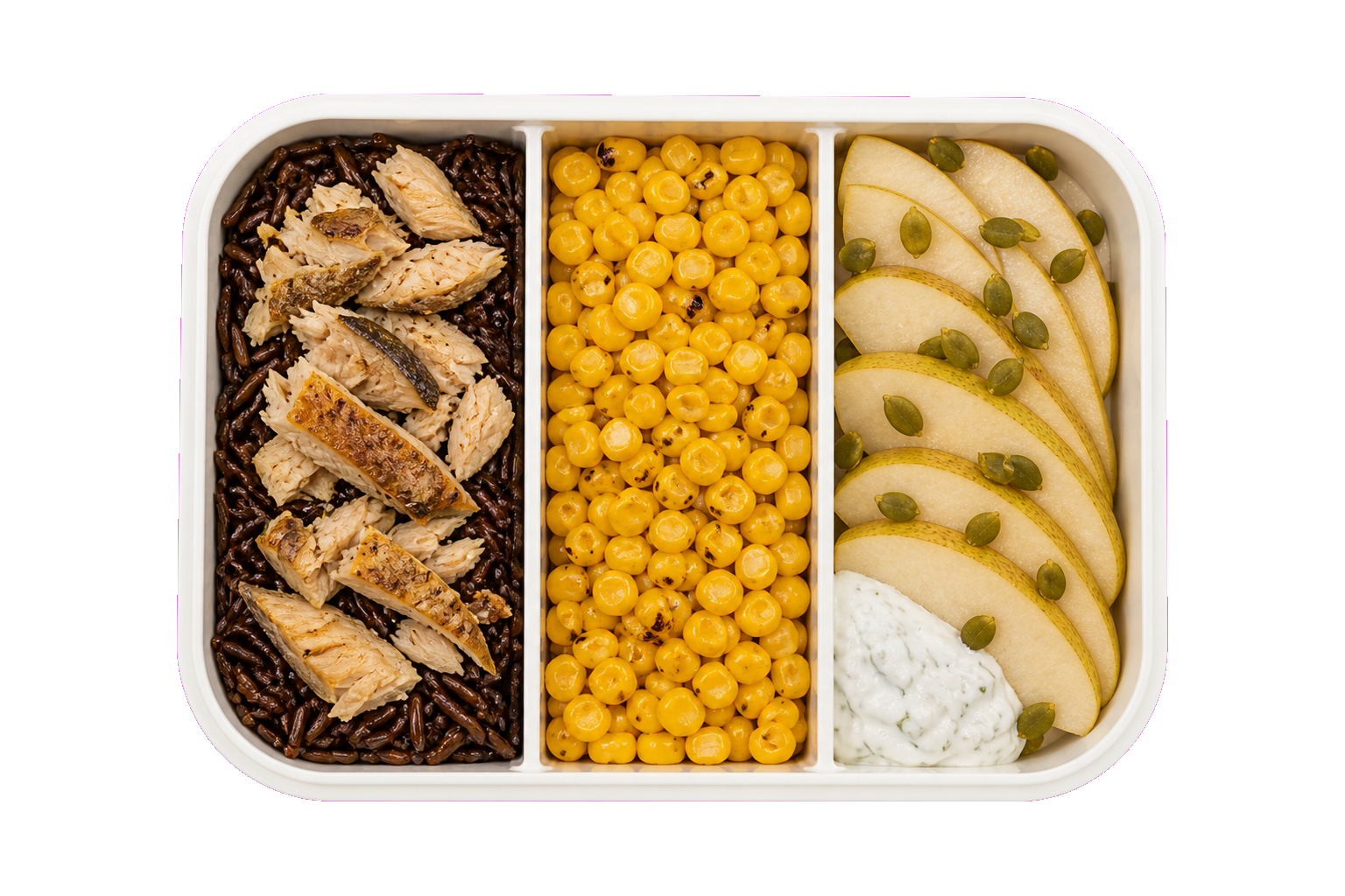 Mackerel Corn Pear Wild Rice with Wild Rice