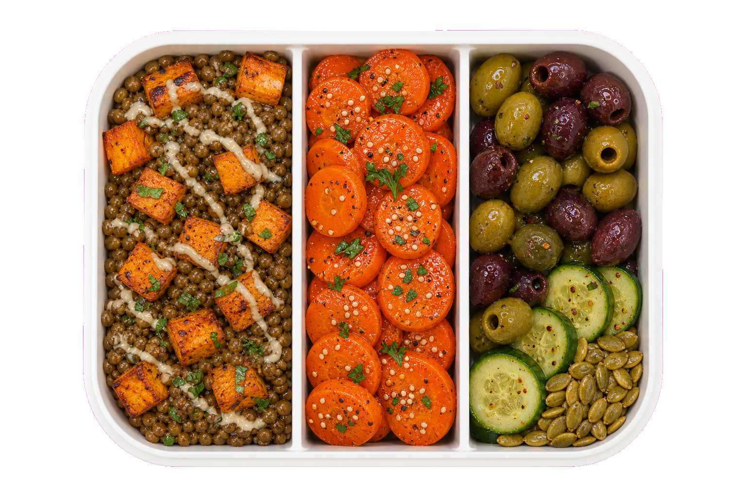 Lentils Roasted Sweet Potato