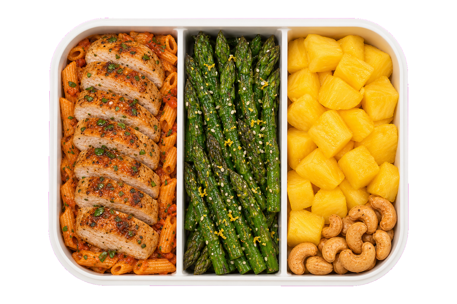 Cooked Chicken Breast Red Lentil Pasta