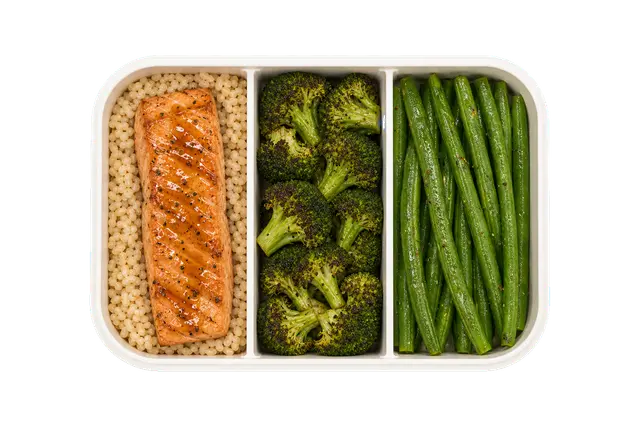 Lemon Herb Salmon with Brown Rice