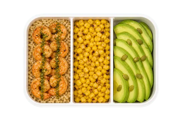 Fajita Verde Shrimp with Brown Rice