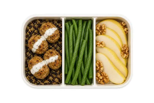Pear Walnut Turkey with Wild Rice