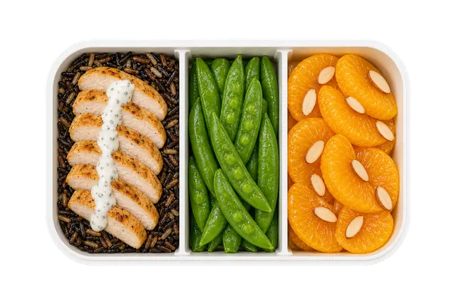 Chicken Orange Snap with Wild Rice