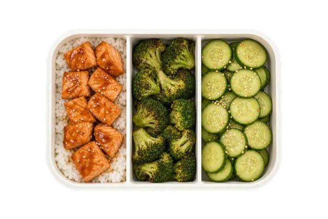 Teriyaki Market Salmon with Sushi Rice