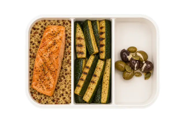 Greek Salmon with Quinoa