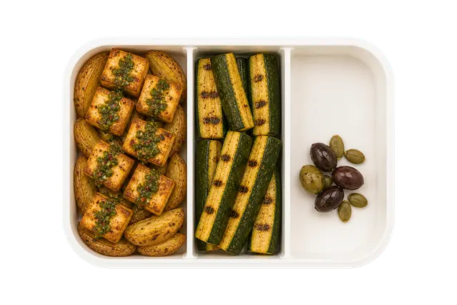 Chimichurri Plaza Tofu with Potato