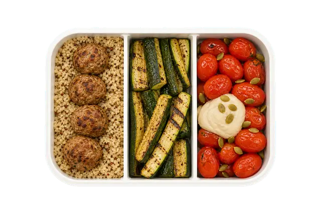 Greek Turkey Meatballs with Quinoa